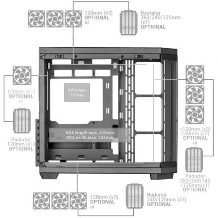 Mars Gaming MC-3TCORE Negro